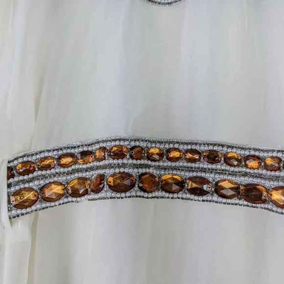 NWOT, BEAUTIFUL EMBELLISHED KAFTAN SIZE XL. - Picture 4 of 11